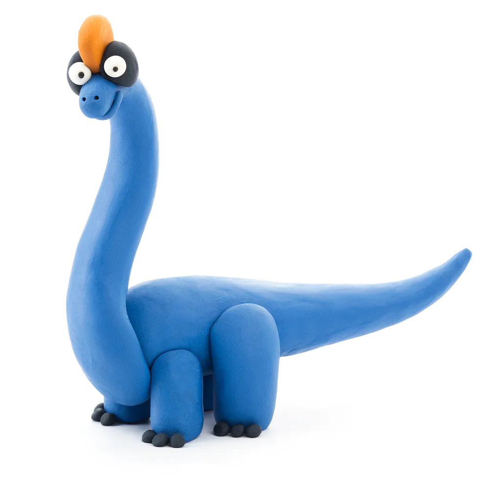 Hey Clay Dinos - Stegosaurus, Pachycephalosaurus, Brachiosaurus (6 Cans)