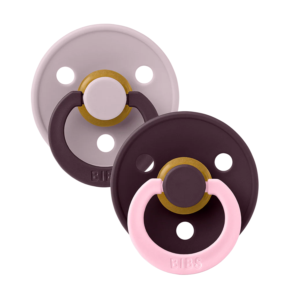 Bibs Dummy Two Pack Studio Colour Fusion (Dusky Lilac Plum Mix)