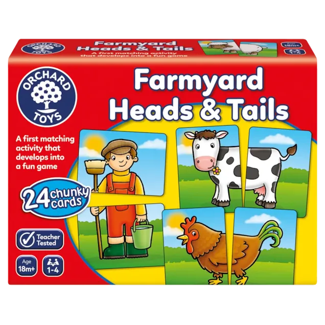 Orchard Toys Farmyard Heads & Tails Game