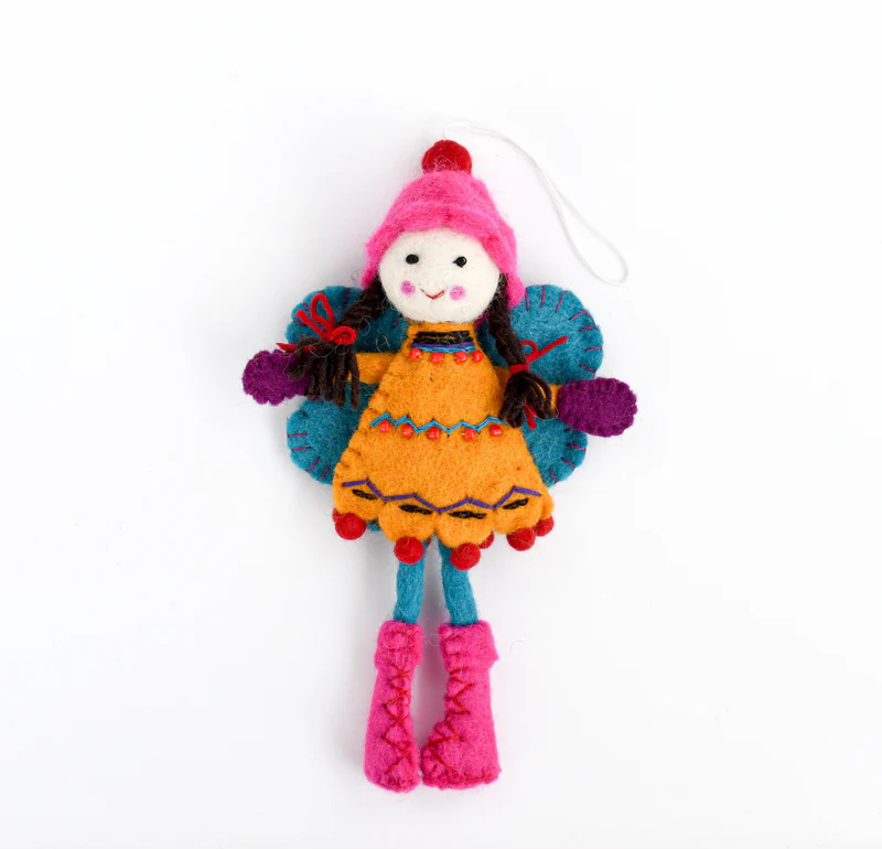 Tara Treasures Felt Fairy (Yellow Dress)