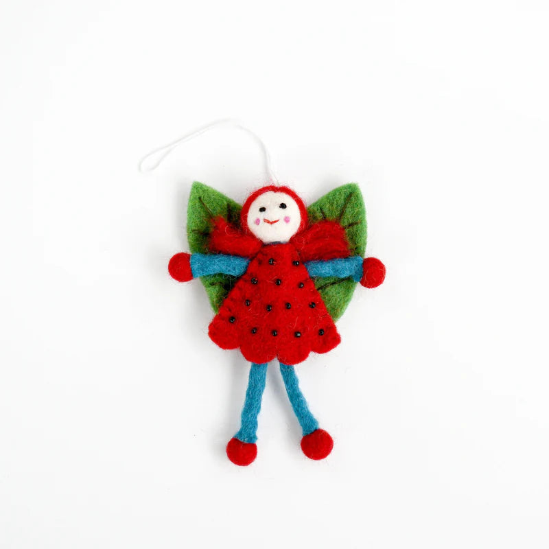 Tara Treasures Felt Leaf Fairy (Red Hair)