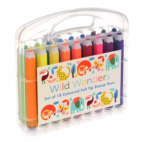 Rex London Felt Tip Stamp Pens (Wild Wonders)