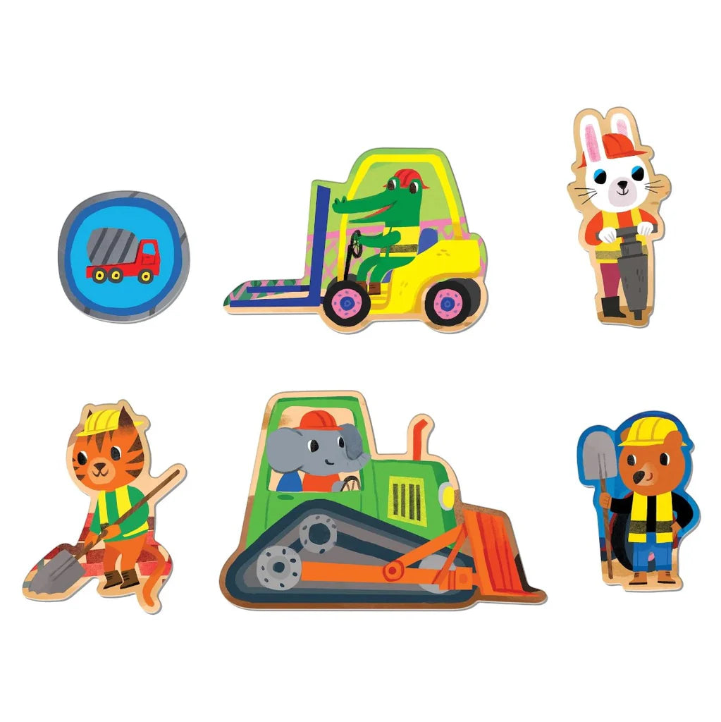 Mudpuppy 25 Piece Floor Puzzle (Construction Site)
