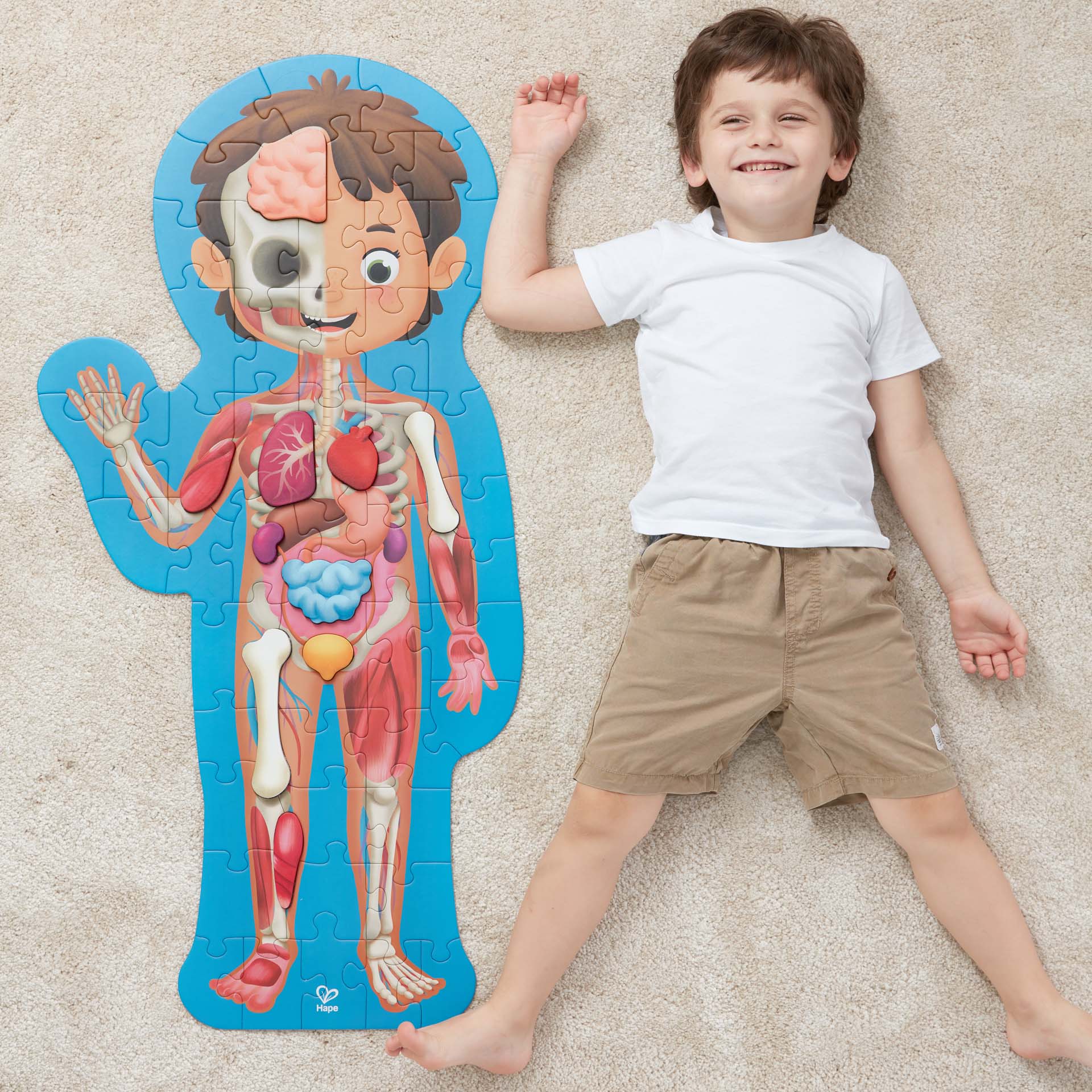 Hape 60 Piece Human Body Puzzle