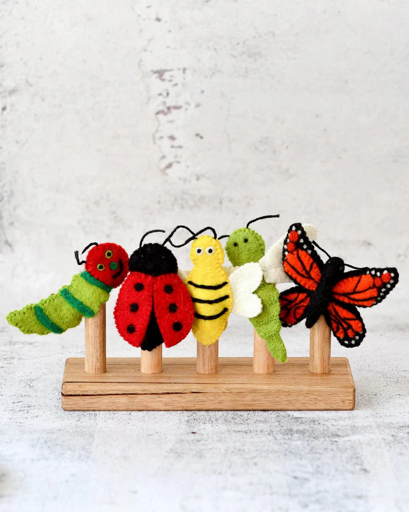 Tara Treasures Finger Puppet Set (Insects & Bugs)
