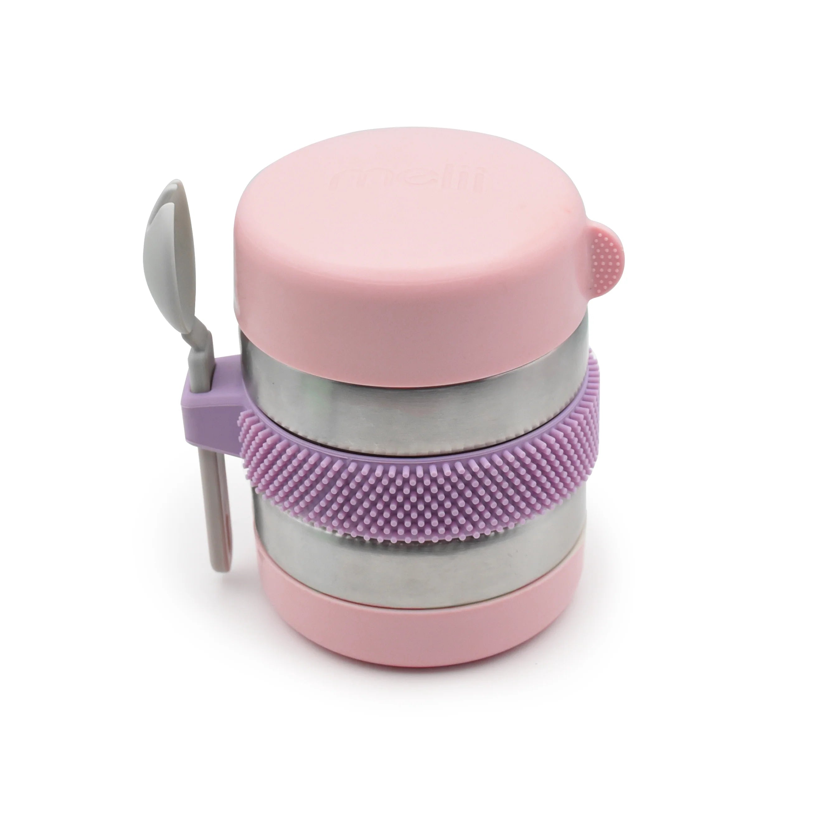 Melii Insulated Fidget Food Jar (Pink/Purple/Grey)