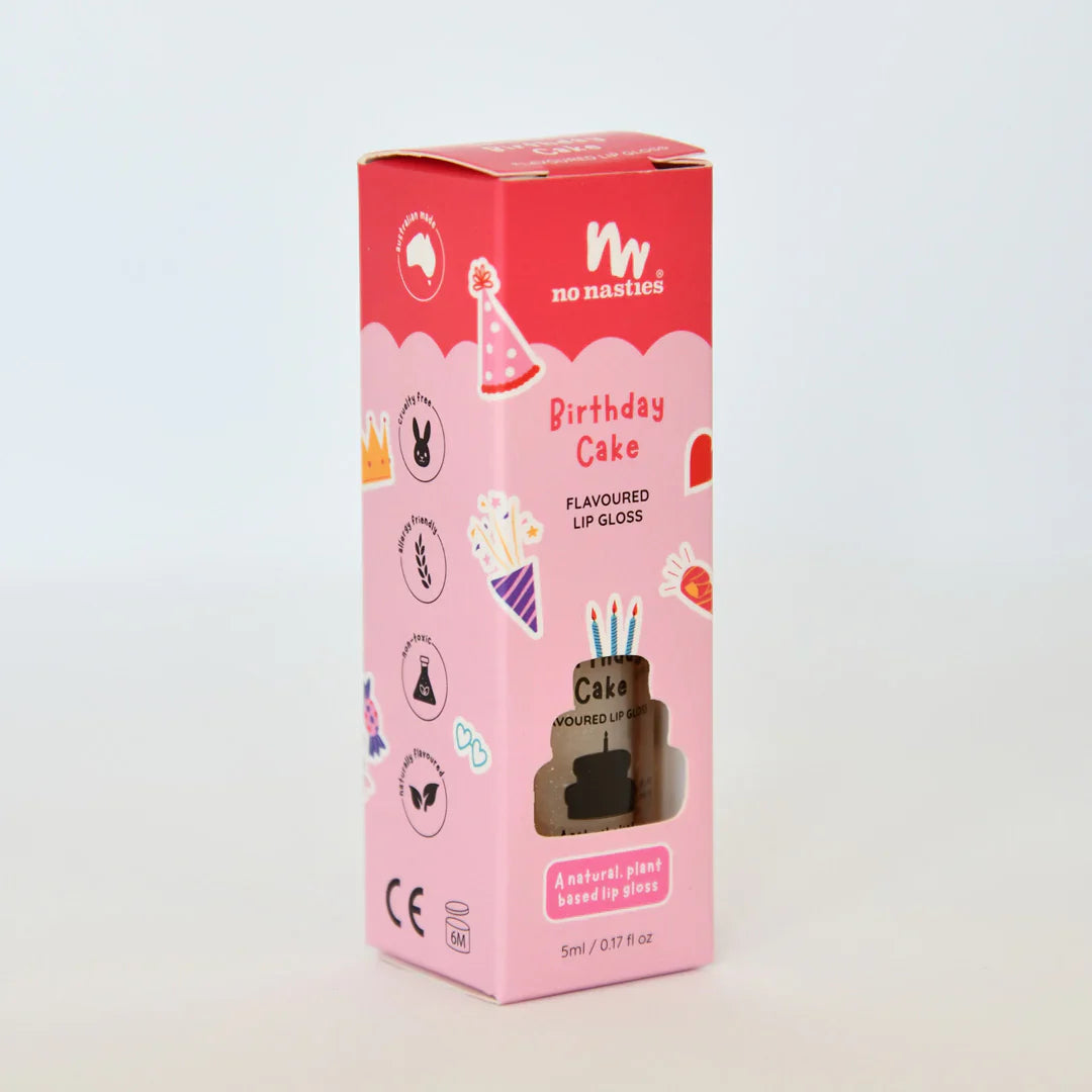 No Nasties Kids Lip Gloss (Birthday Cake)