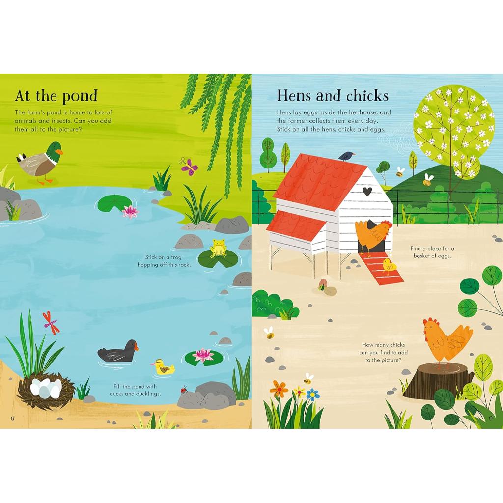Usborne Little First Stickers Book (Farm)