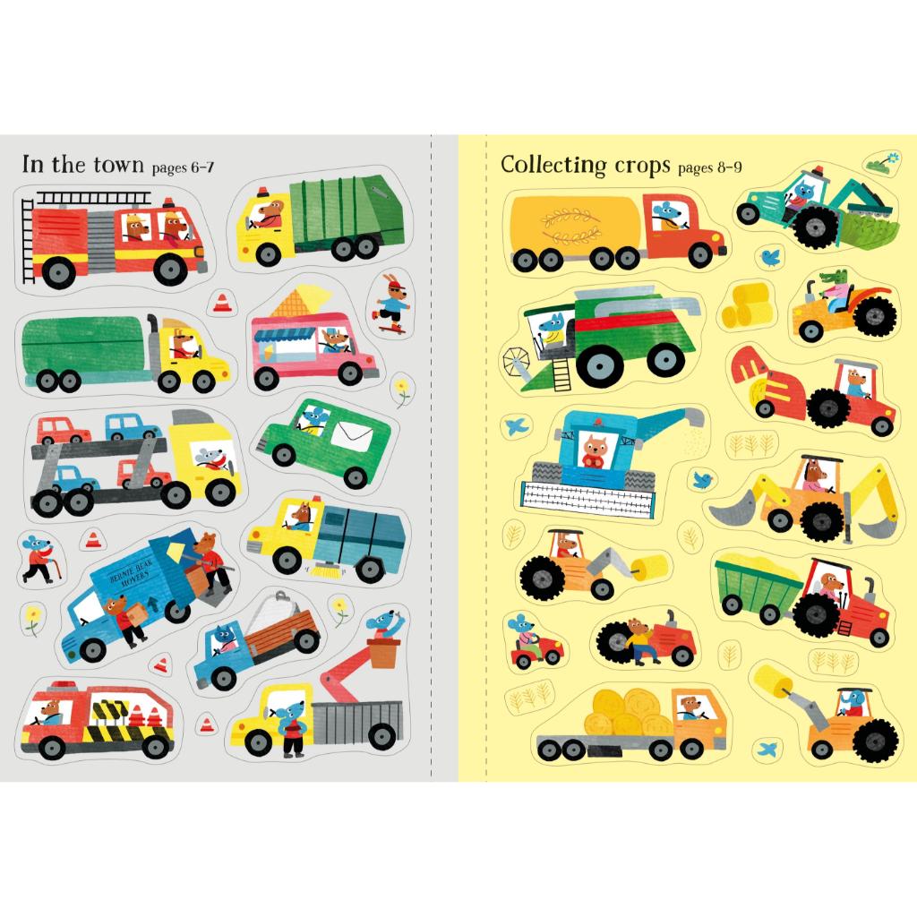 Usborne Little First Stickers Book (Tractors & Trucks)