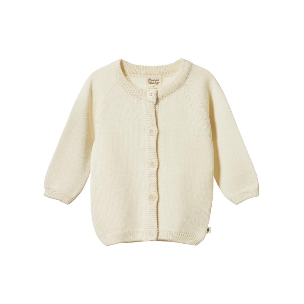 Nature Baby Merino Knit Cardigan (Natural)