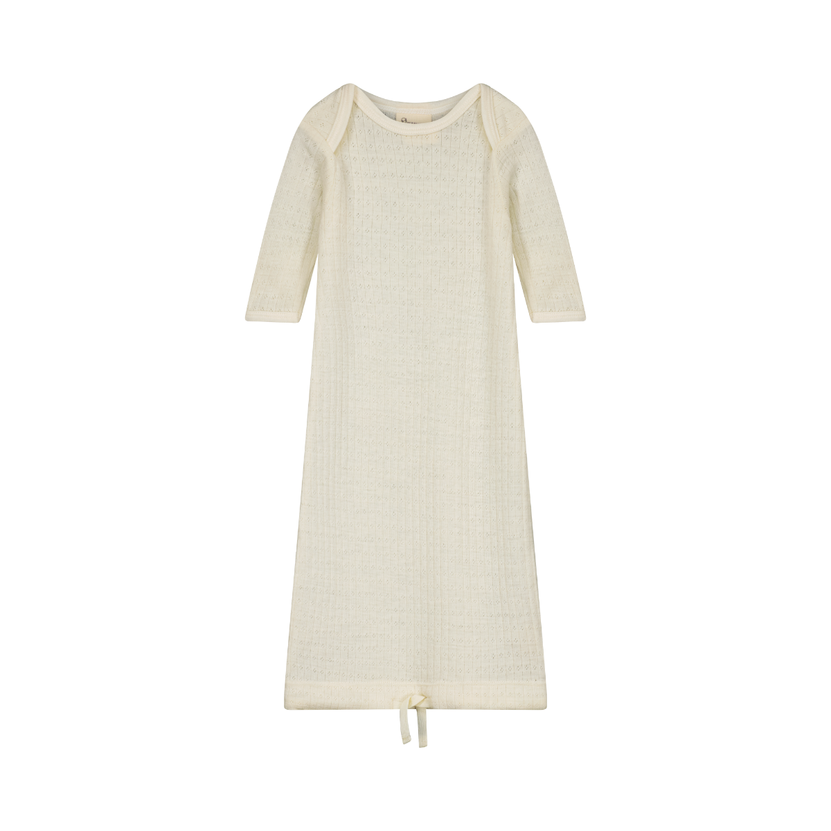 Nature Baby Merino Pointelle Gown (Natural)