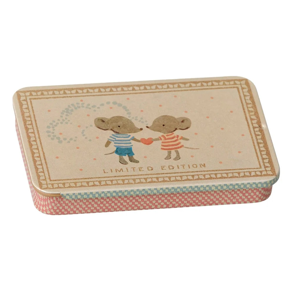 Maileg Metal Box Sliding Lid (Mice)