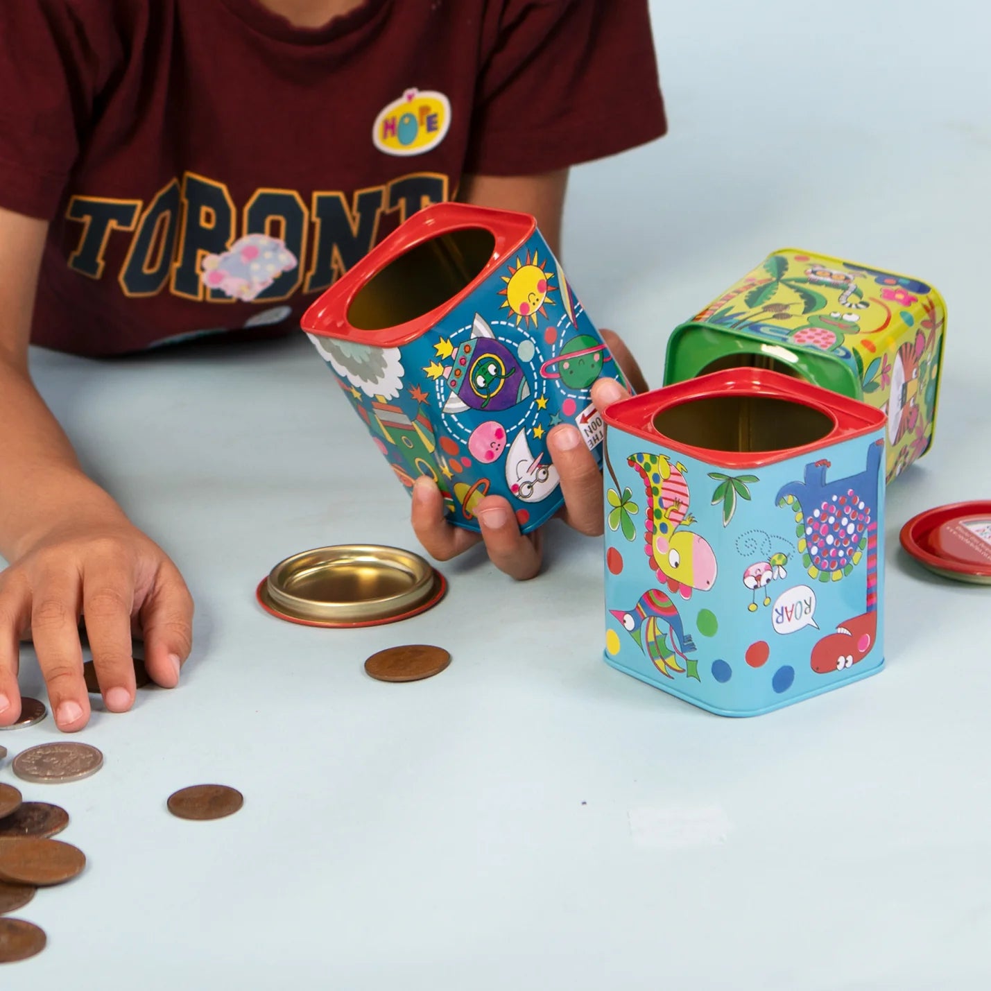 Rachel Ellen Money Tin Box (Rocket Money)