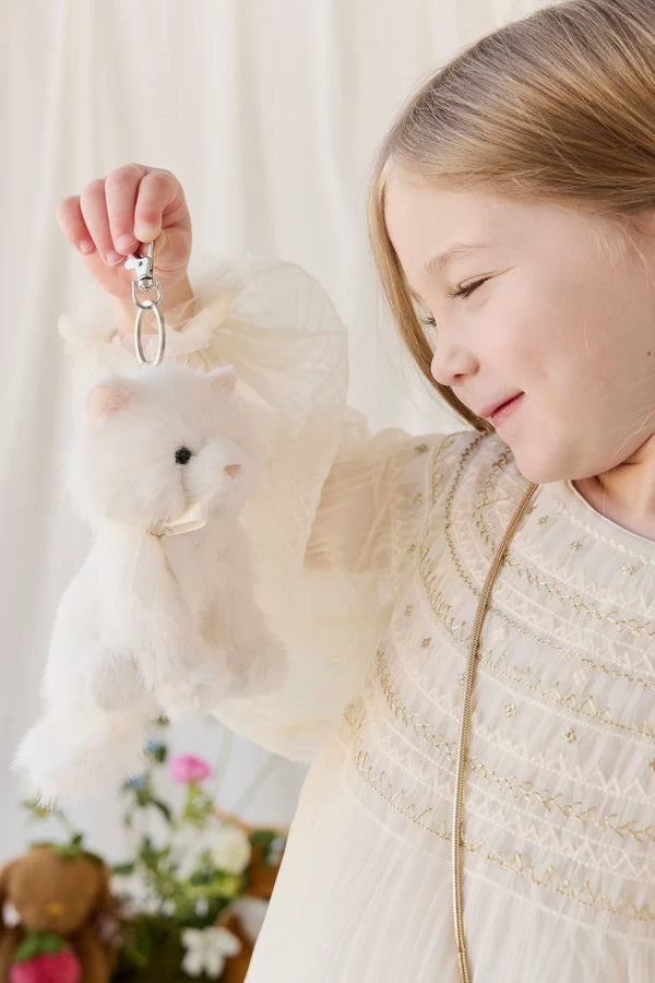 Jamie Kay Snuggle Bunnies - Moon Keyring (Snow)