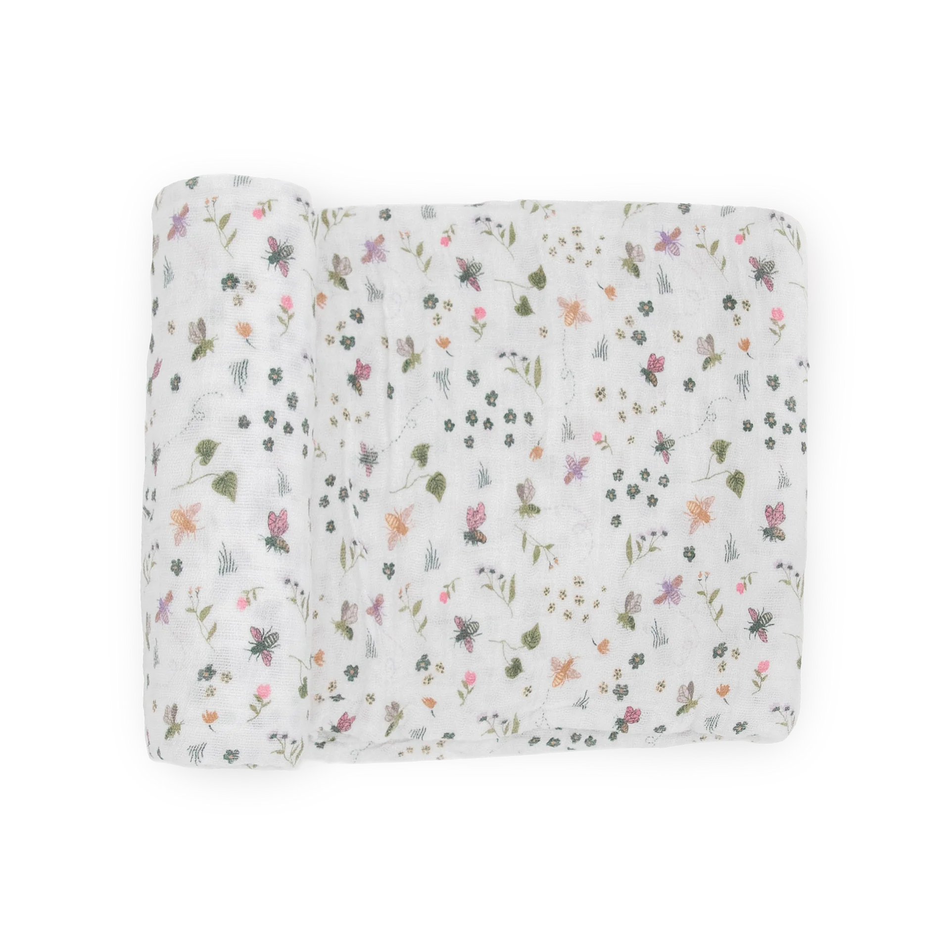 Little Unicorn Cotton Muslin Swaddle (Garden Bees)