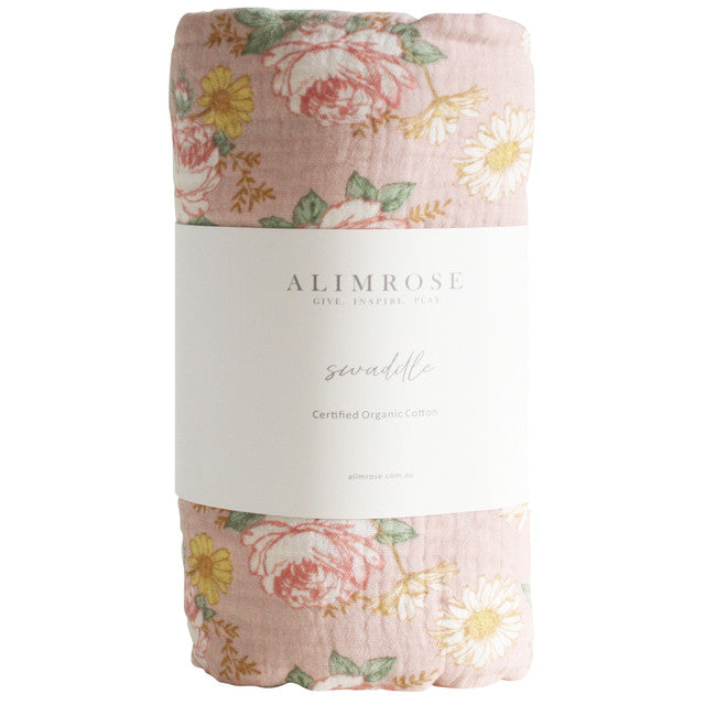 Alimrose Muslin Swaddle (English Garden)