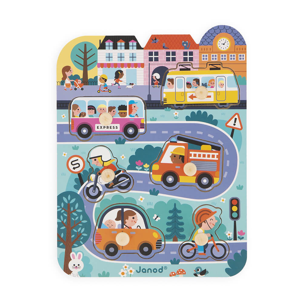 Janod Peg Puzzle (City)
