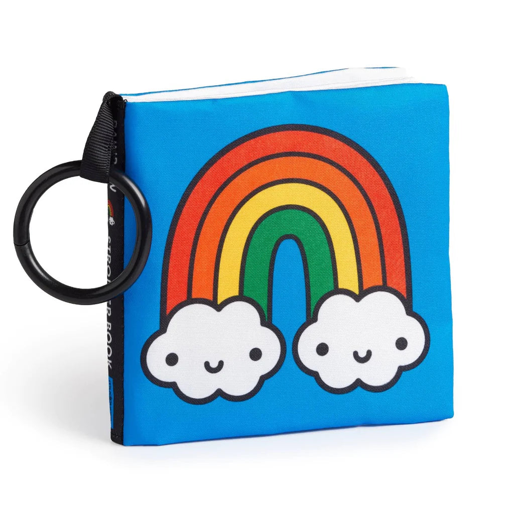 Mudpuppy Crinkle Fabric Stroller Book (Rainbow World)