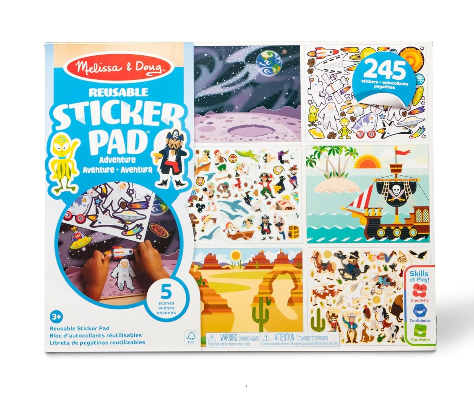 Melissa & Doug Reusable Sticker Pad (Adventure)