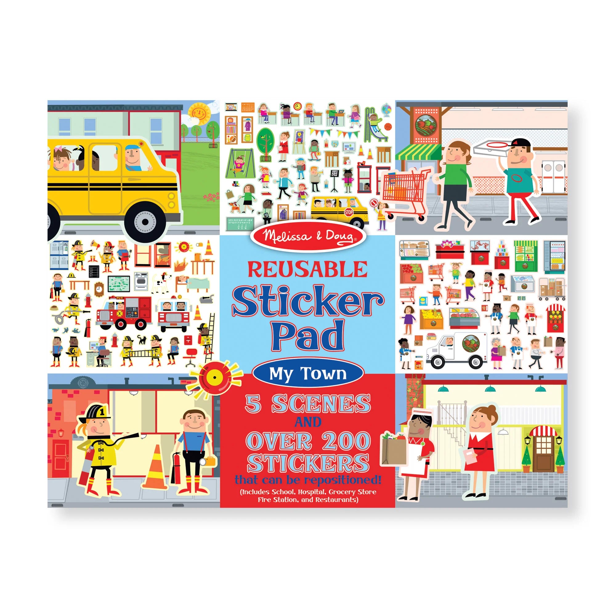 Melissa & Doug Reusable Sticker Pad (My Town)
