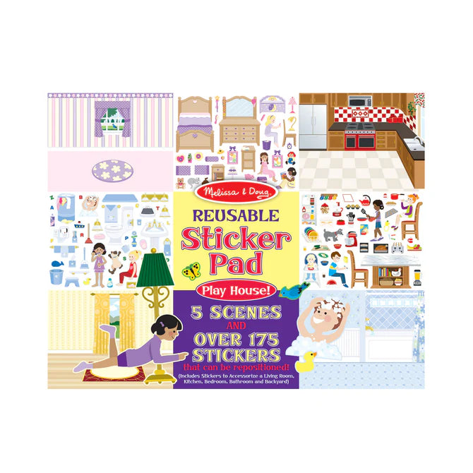 M&D Reusable Sticker Pad (Play House)