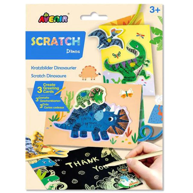 Avenir Scratch Greeting Card Set (Dino)