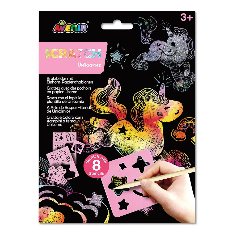Avenir Scratch With Stencil (Unicorns)
