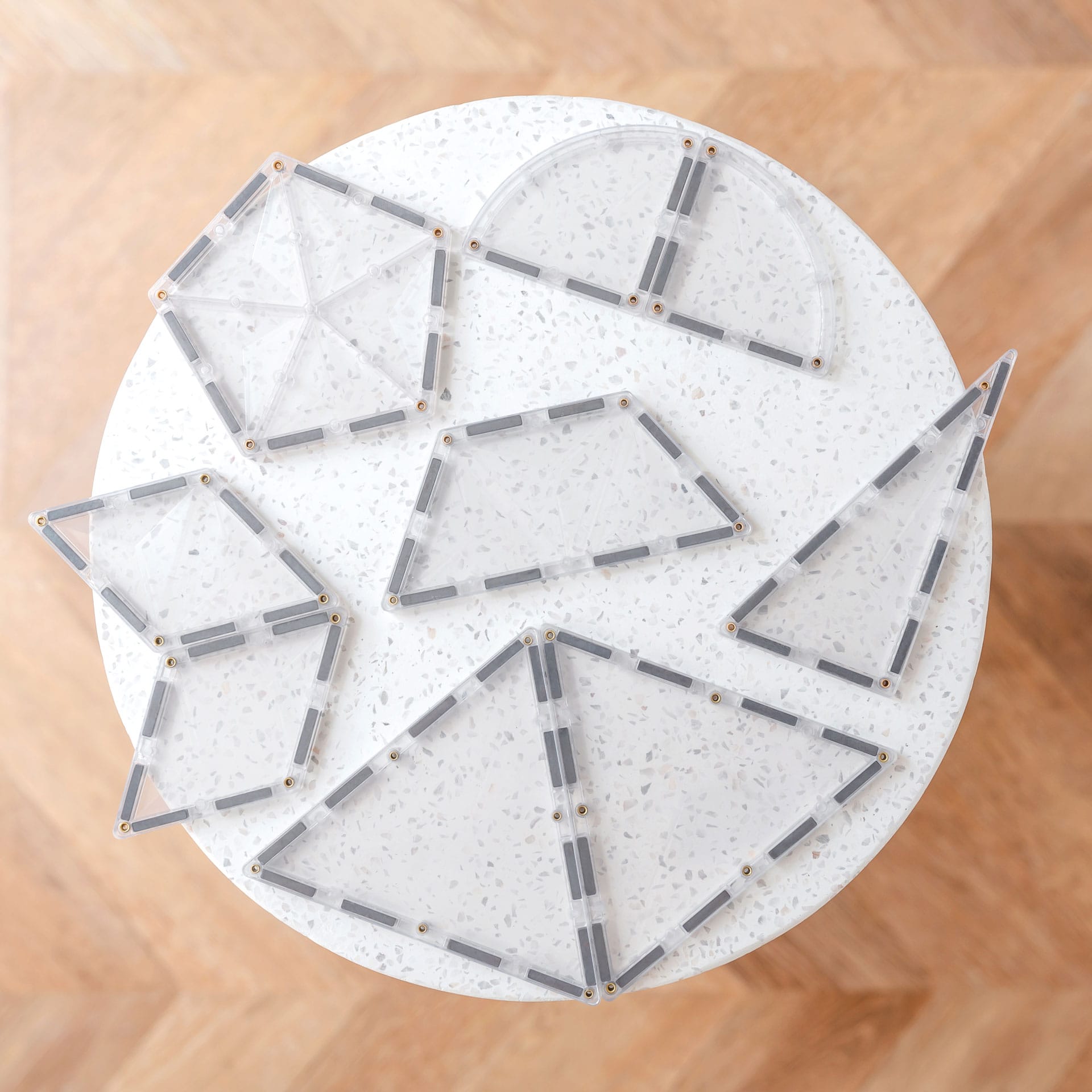 Connetix Tiles 24 Piece Shape Expansion Pack (Clear)