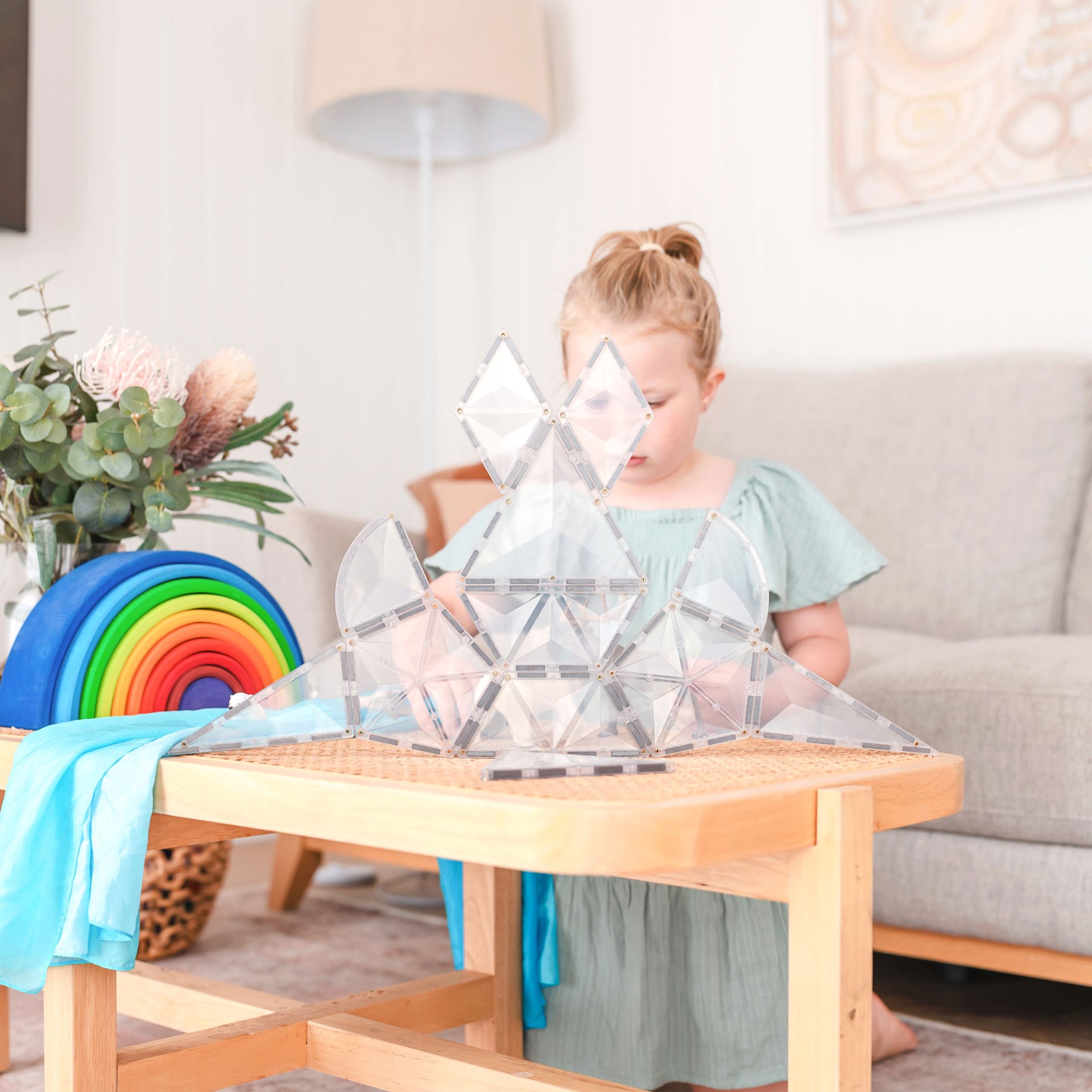 Connetix Tiles 24 Piece Shape Expansion Pack (Clear)