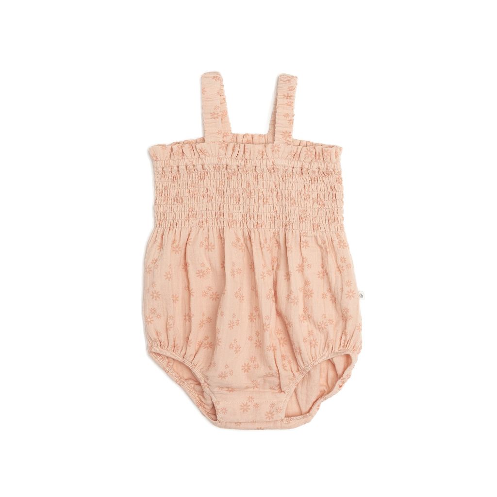 KYND Baby Shirred Romper (Ditsy Floral)