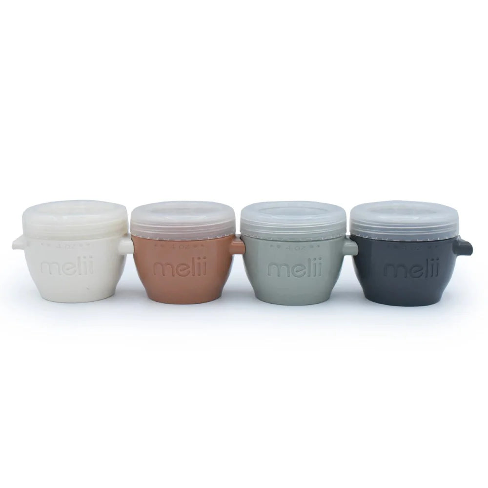 Melii 4oz Snap & Go Pods 4pk (Earth Tones)