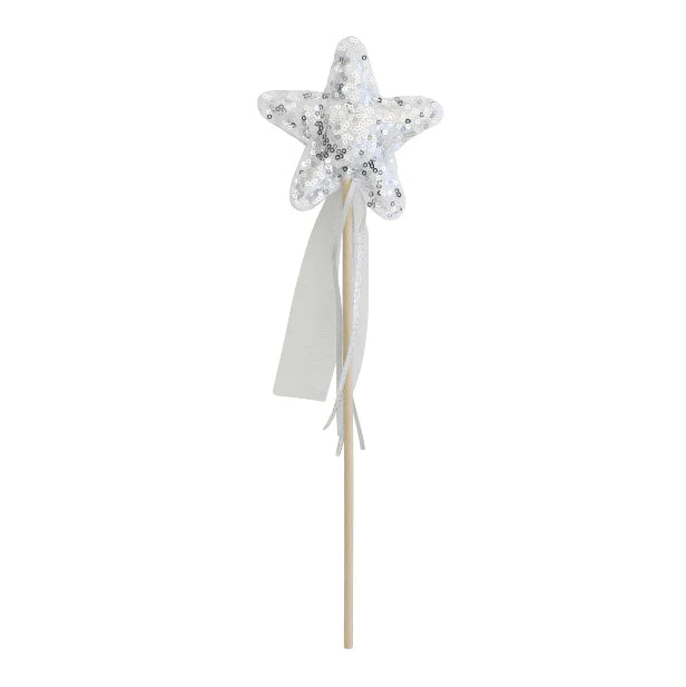 Alimrose Sequin Star Wand (Silver)