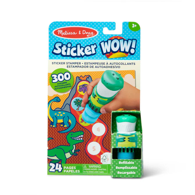 M&D Sticker Wow Activity Pad Set (Dinosaur)