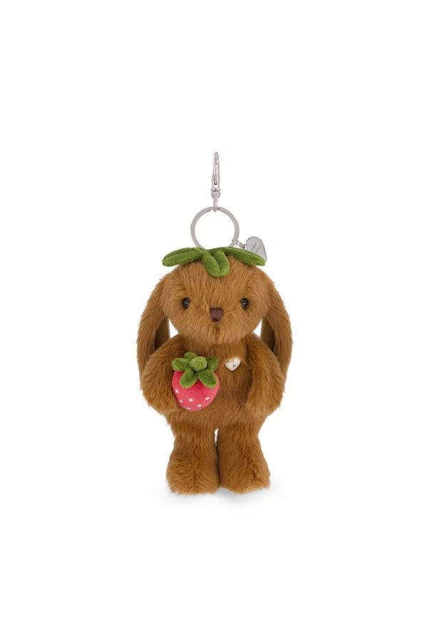 Jamie Kay Snuggle Bunnies - Strawberry Penelope Keyring (Oak)