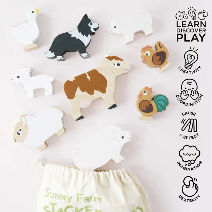 Le Toy Van Sunny Farm Stacker Tower