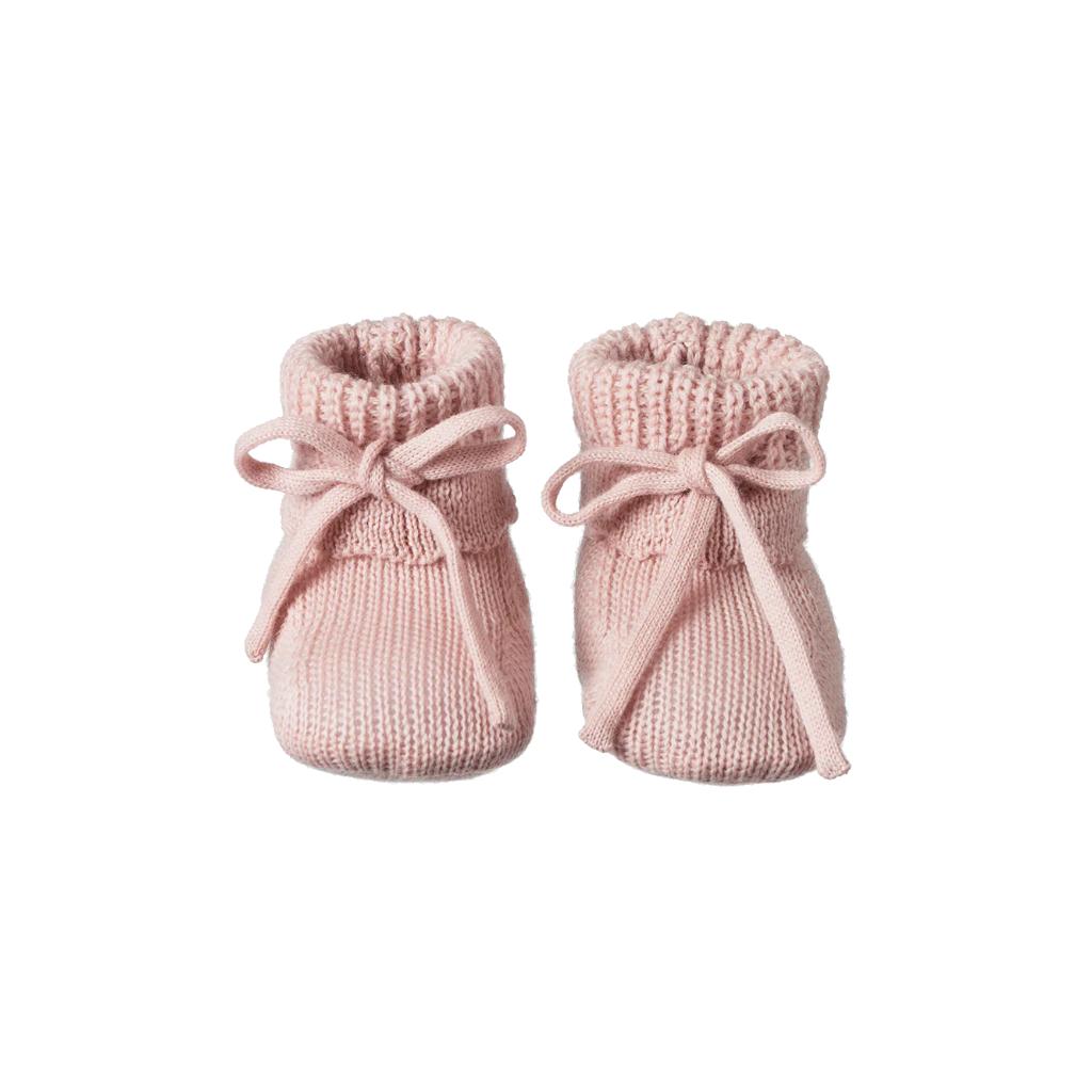 Nature Baby Teddy Booties (Rose Dust)