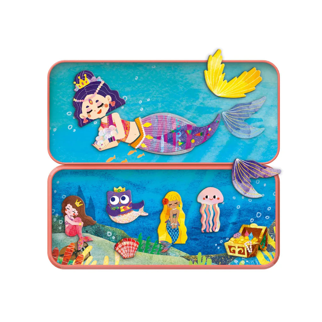 Mier Edu Travel Magnetic Puzzle (Mermaids)
