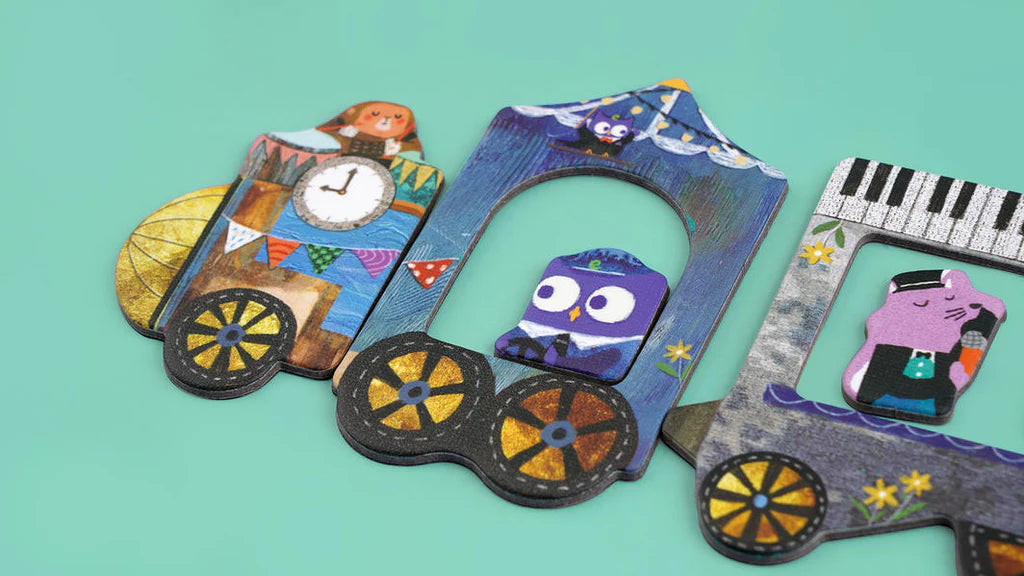 Mier Edu Travel Magnetic Puzzle (Trains)