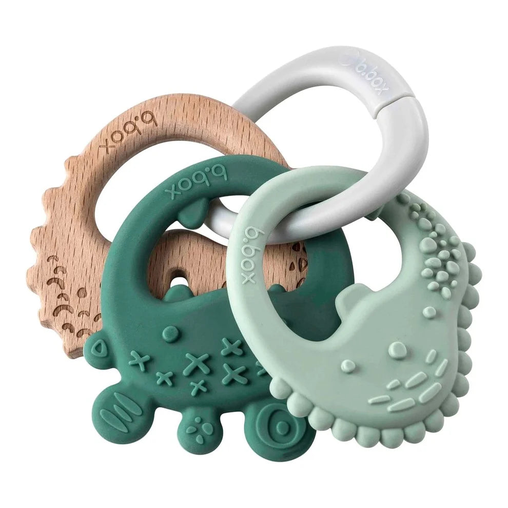 b.box Trio Teether (Sage)