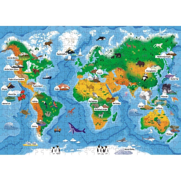 Sassi The Ultimate Atlas & Puzzle Set (Volcanoes)