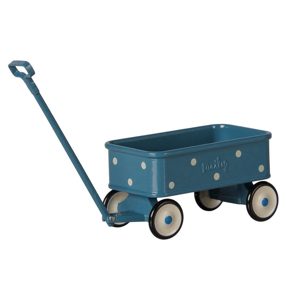 Maileg Wagon Mouse (Blue)