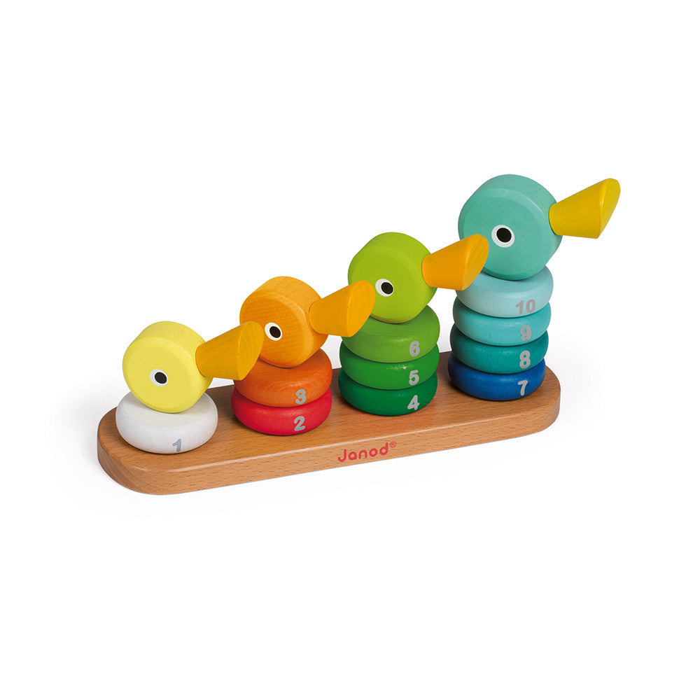 Janod Wooden Duck Family Stacker