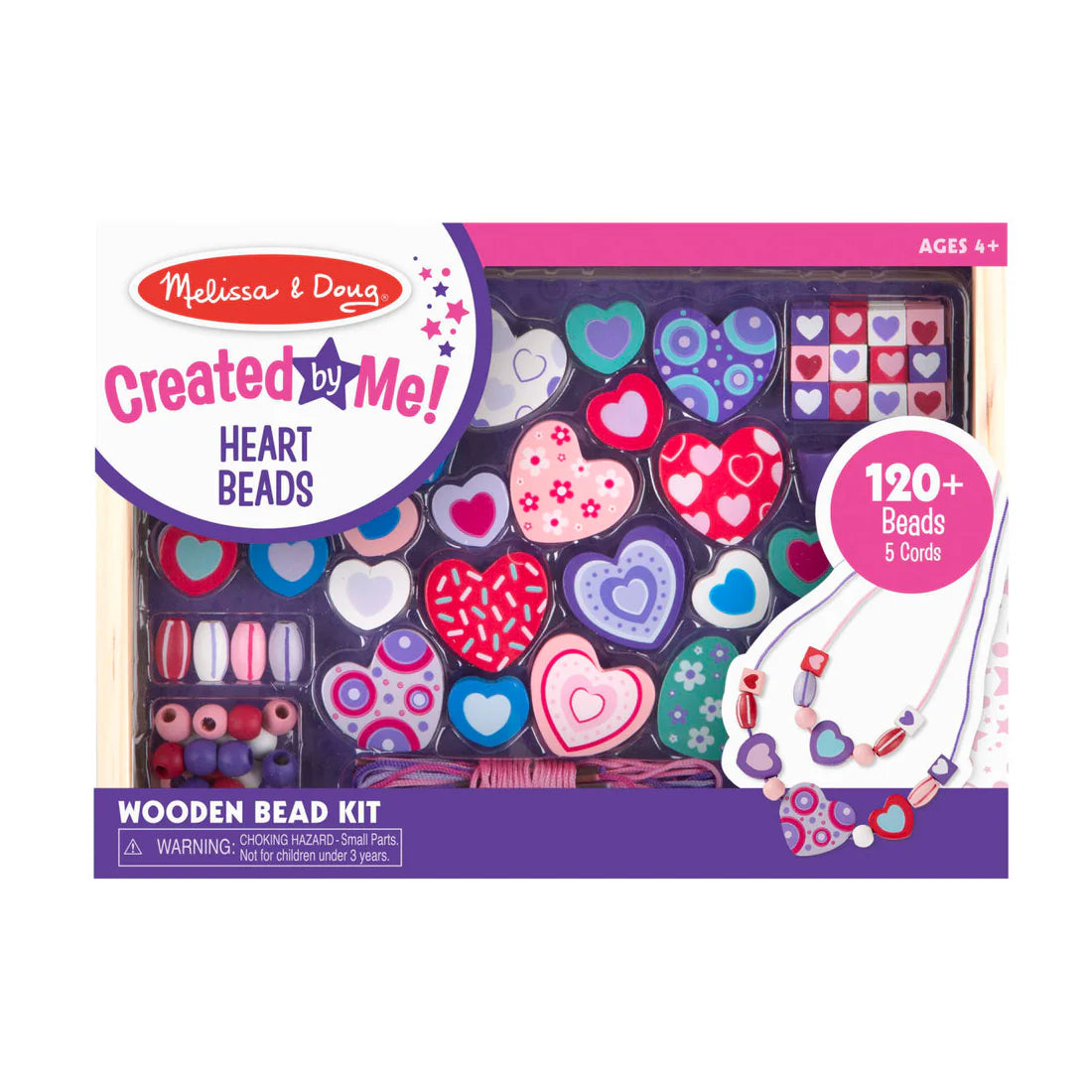M&D Wooden Bead Set (Heart Beads)
