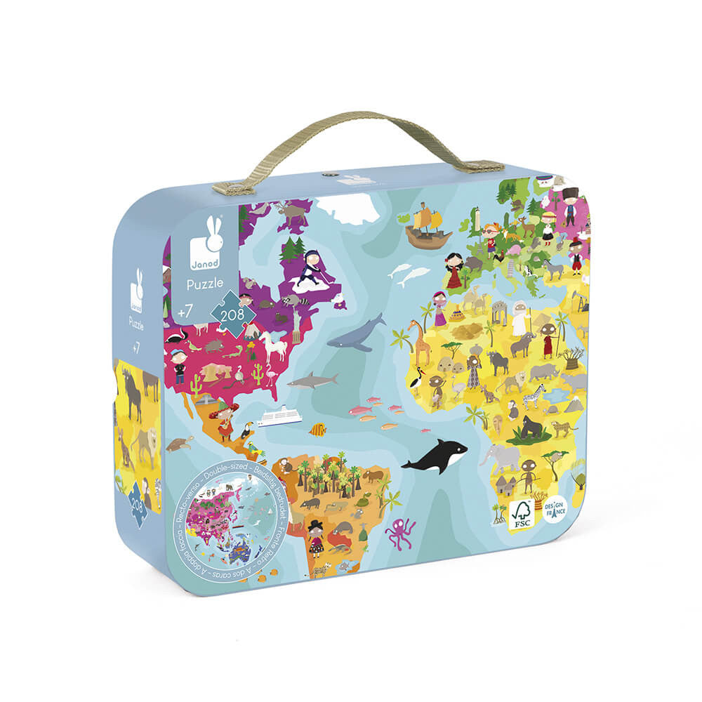 Janod World Round Puzzle