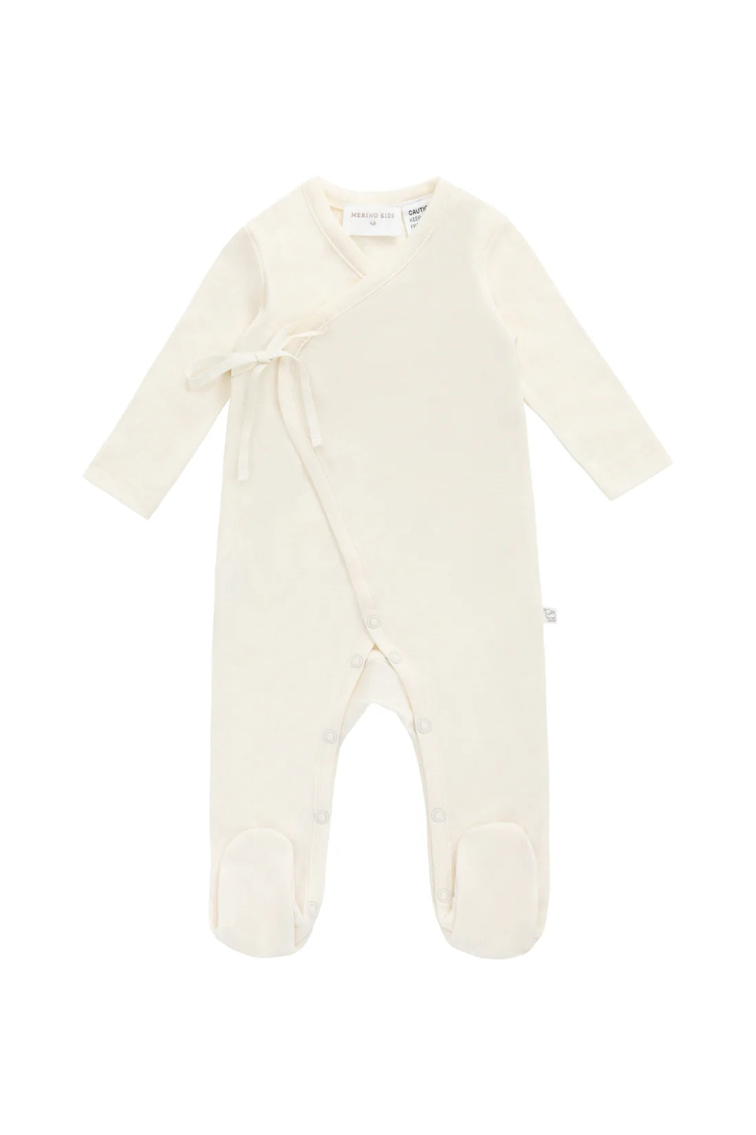 Merino Kids Wrap Onepiece (Cloud)