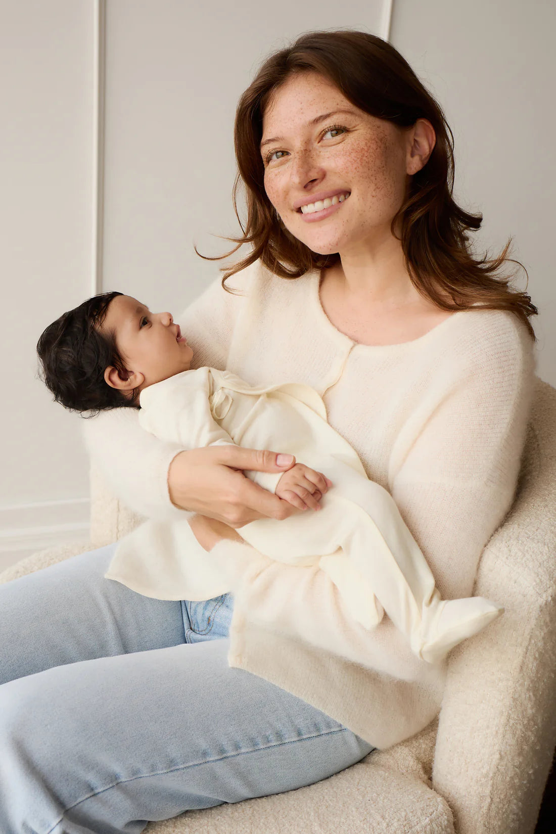 Merino Kids Wrap Onepiece (Cloud)