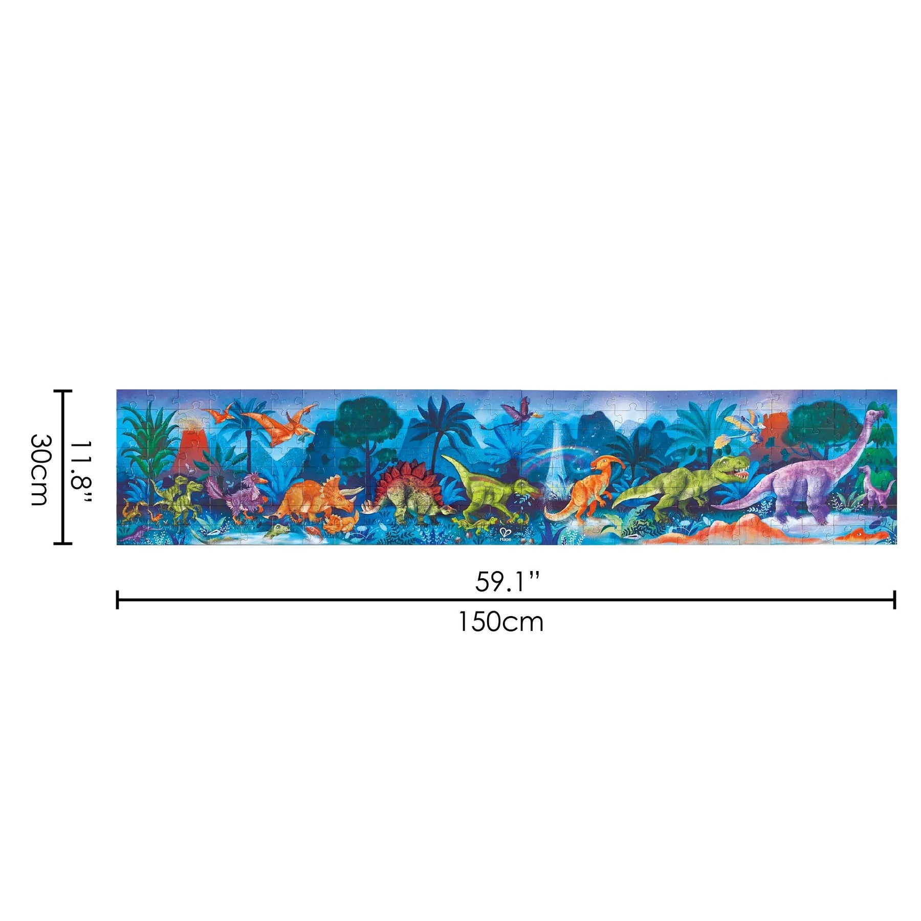 Hape 200pc Glowing Dinosaur Puzzle