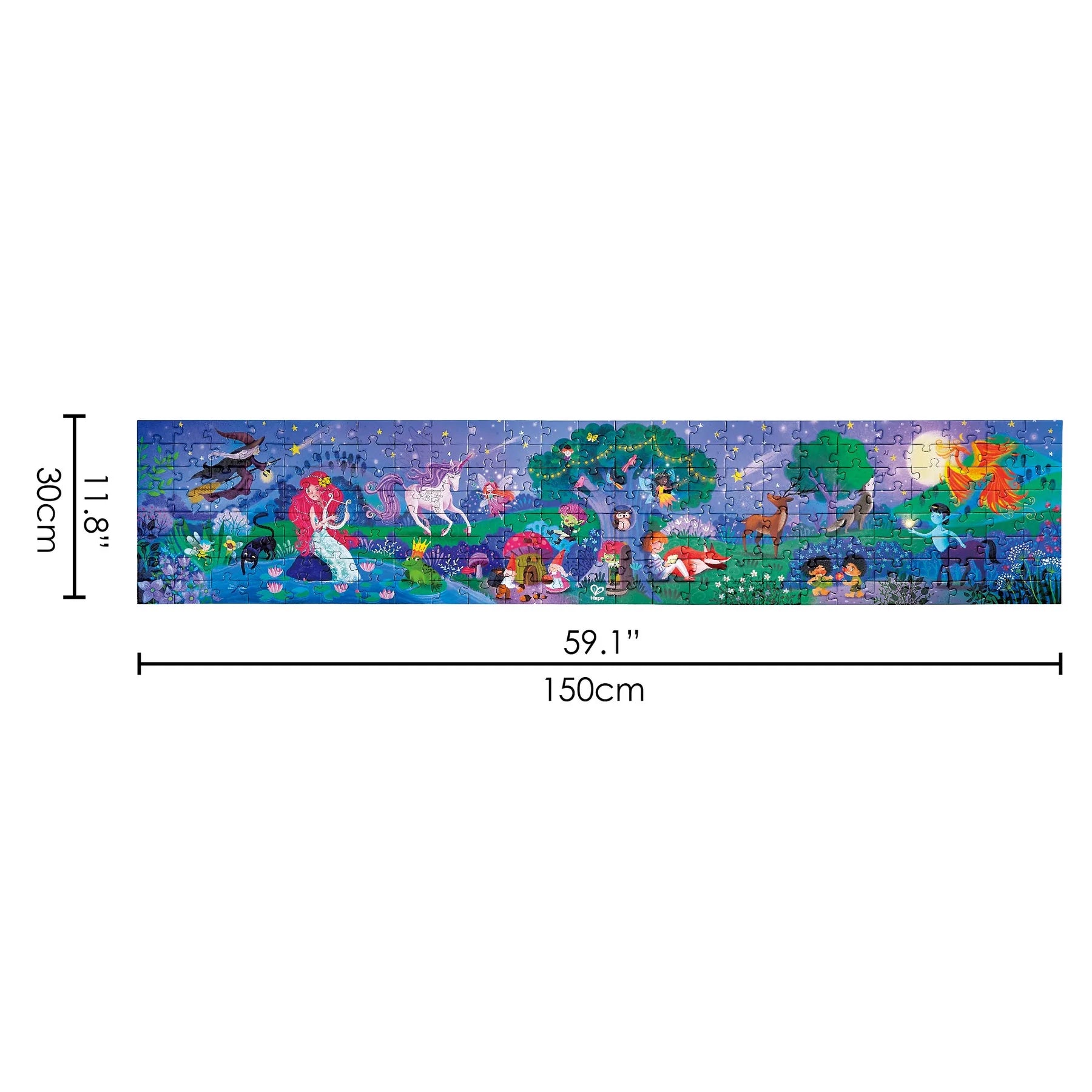 Hape 200pc Glowing Magic Forest Puzzle