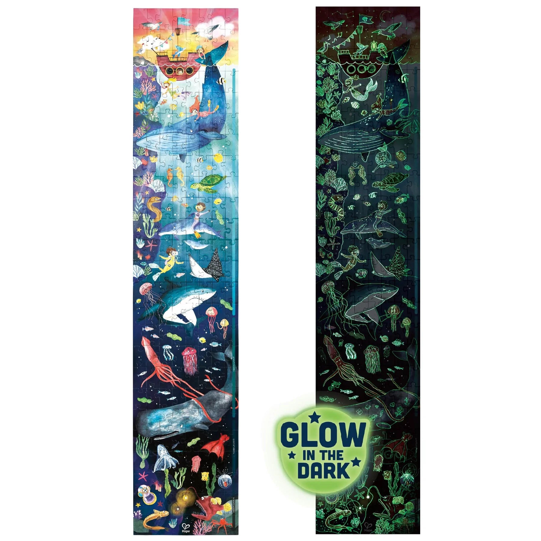 Hape 200pc Glowing Ocean Life Puzzle