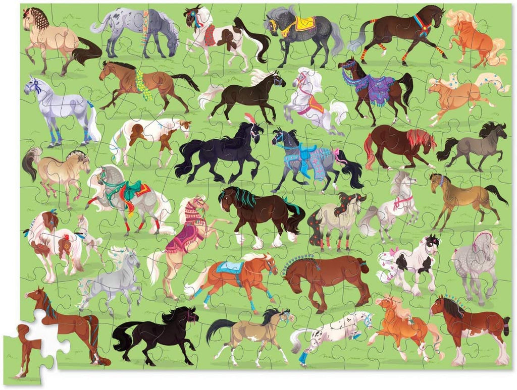 Croc Creek 36 Animal Puzzle Horses 100 Piece